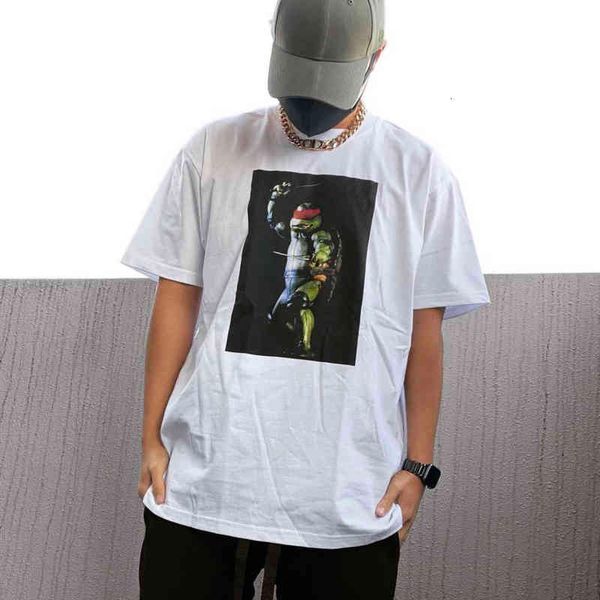 

21ss new cartoon raphael tee box limited summer high end designer street t-shirts breathable fashion casual men women youth short sleeve, White;black