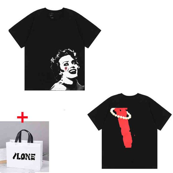 

mens t shirt hip hop fashion letter printing men t-shirts short sleeve womens tees anti-shrink flash fast-drying breathable7xmr, White;black