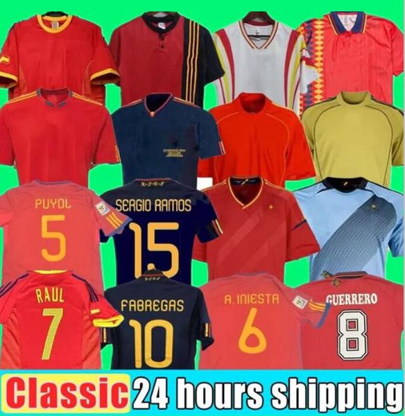 

2010 final spain retro soccer jersey raul xavi hierro luis ensrique xavi alonso 1994 world cup caminero iniesta pique davad david villa, Black;yellow