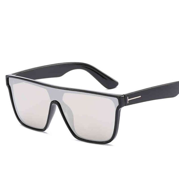 

mirror square sunglass women men lens sun glass retro lens high end eyewear, White;black