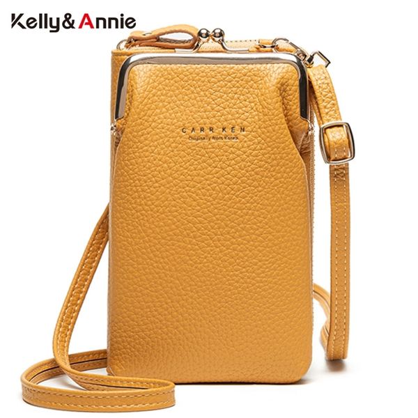 Moda Donna Mini Borsa a tracolla Borsa Clip Pacchetto telefono Frizione femminile Portafoglio Borsa piccola Borsa a tracolla in pelle Pu 220527