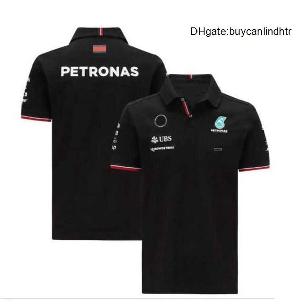 

designer men's luxury petronas t shirts mercedes amg f1 formula one racing polos women casual short sleeve t-shirts benz polo lewis 2h5, White;black