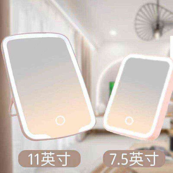 

factory outlet led dimmable beauty makeup mirror dormitory small girls portable fill light lamp lipstick folding in7a