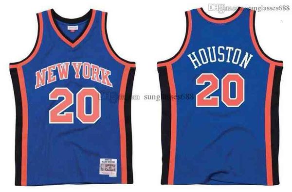 

stitched allan 20houston jersey s-6xl mitchell & ness 1998-99 mesh hardwoods classics retro basketball jerseys men women youth, Black
