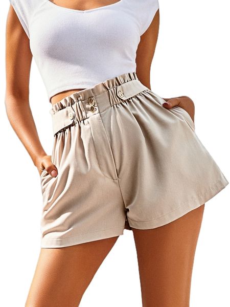 

sbetro paperbag waist shorts h3lu#, White;black