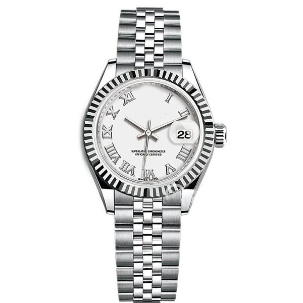

luxury fashion good wristwatches lady stahl 279174 31mm stainless steel roman dial 2813 movement mechanical automatic ladies women's wa, Slivery;brown
