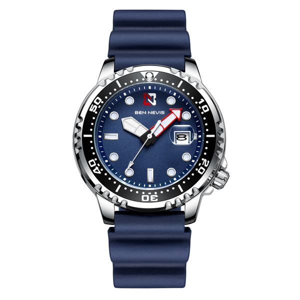 

foreign trade business quartz men's watch fashion leisure sports waterproof watch men z1, Slivery;brown