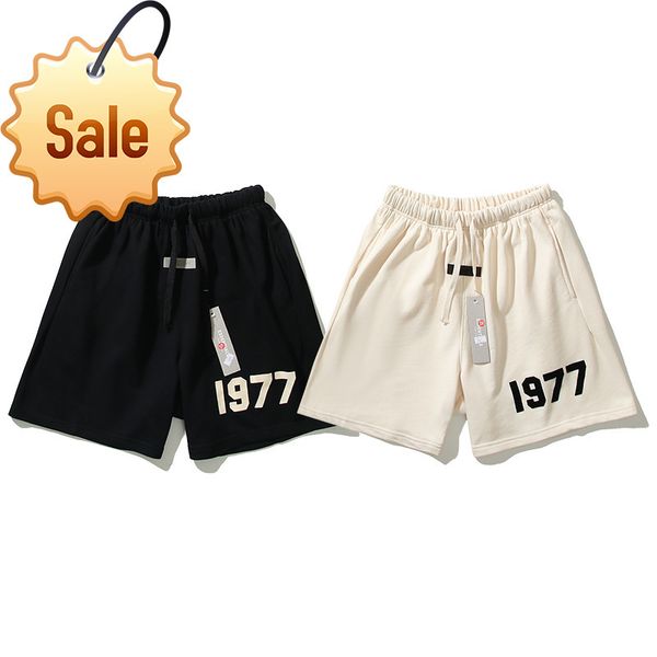 

2022 fashion brand design men and women with the same style factory direct sales season 8 essentials double street loose 1977 drawstring sho, White;black