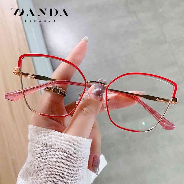 

sunglasses cat's eye frame metal spring leg personalized flat lens wh535 fashion anti blue light glasses qomg, White;black