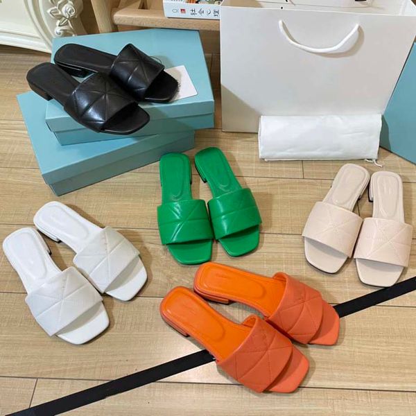 

classic men slippers summer rubber bottom woman shoe beach slides letter flat heel designer shoes sandals metal button lazy lady loafers fli, Black
