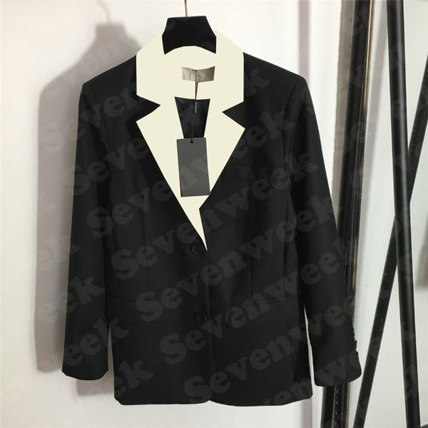 

designer letters womens suits blazers jackets fashion ladies slim business blazer print coats high grade women clothes, White;black