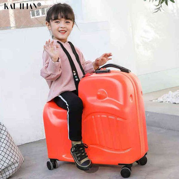 '' Pollici Bambini Trolley Spinner Ruote Valigia Bambini Cabina Trolley Borsa da viaggio Cute Baby Carry On Trunk Regalo J220708 J220708