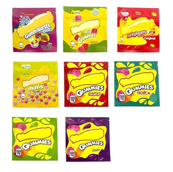 

packing bags mylar bag packaging n aburst gummy storage edibles gummies package proof smell