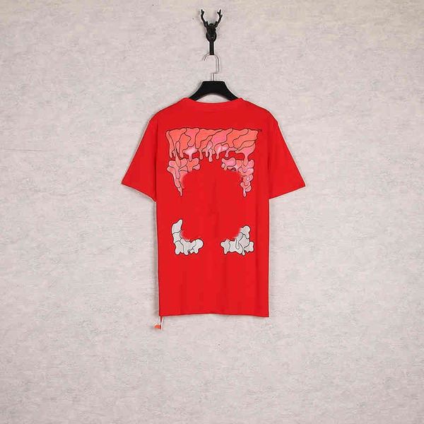 

off fashion t- shirts men's t-shirts 2022 spring / summer new trend square printing casual round neck short sleeve t-shirt for men and, White;black