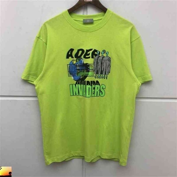 

ader error t-shirt men women abstract spaceship ufo adererror t shirt drop 210420, White;black