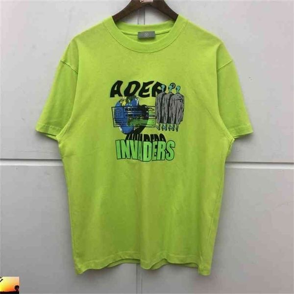 Ader Error T-shirt Uomo Donna Abstract Spaceship UFO Adererror T Shirt drop 210420