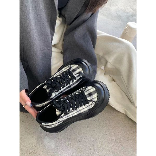 

2022 platform running shoes ugly and cute big head bread shoes niche sports
