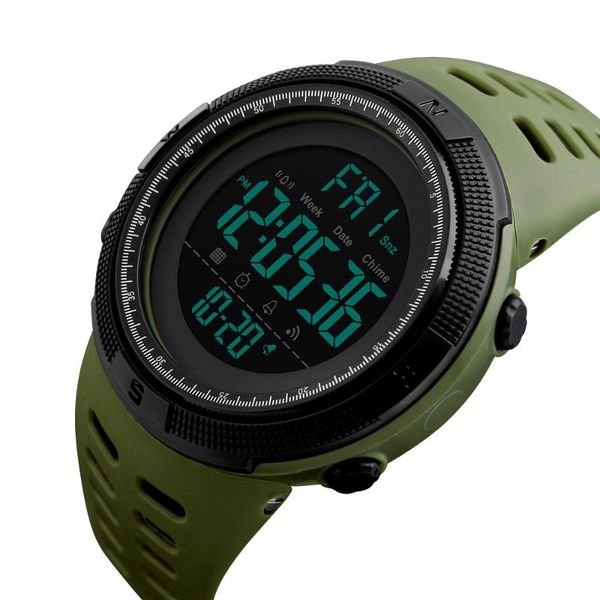 Orologi da polso Relogio Skmei 1251 Orologi sportivi da uomo Marca Dive 50m Digital LED Orologio militare Uomo Elettronica Moda Casual