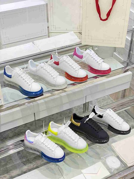 

2022 famous brand women's air cushion shoes fashion designer classic luxury sneakers for women platform height increasing shoes, Black