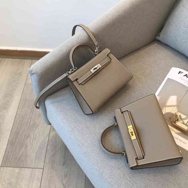 

herme designer herme kes handbags grey mini cowhide one shoulder small slanting across women's wm xnxc