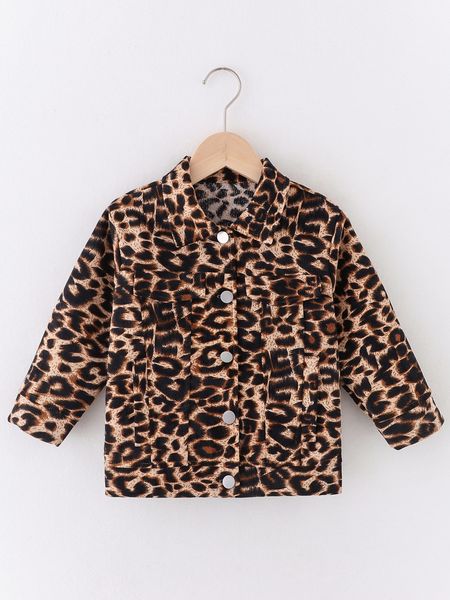 

toddler boys leopard flap detail corduroy jacket she, Blue;gray