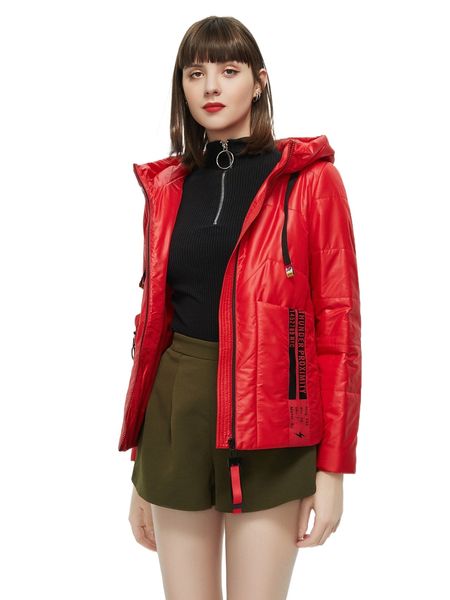 

letter tape zip up hooded winter coat i2ir#, Black