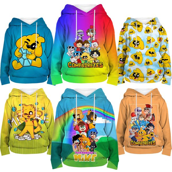 

hoodies & sweatshirts children anime mikecrack 3d print kids cartoon swe 220823, Black