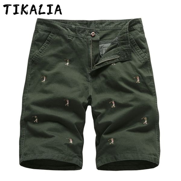 

summer shorts men cotton work shorts male bermudas kneelength trousers embroidery graphic casual shorts mens plus size 210322, White;black