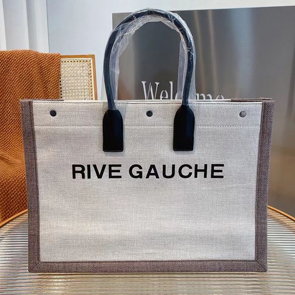 

tote bags women handbags large capacity canvas shopping bag leather handle shoulder bag designer handbag wallet