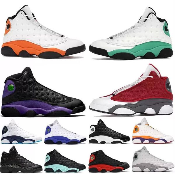 

13 basketball shoes jumpman 13s mens bred gym red flint grey starfish black island green womens sneakers class of playground trainer