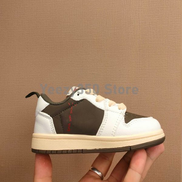 

infants reverse mocha t sc0tt fragments jointly signed high low og 1s kids basketball shoes chicago 1 infant unc sneaker toddlers new born b, Black