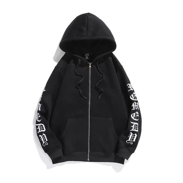 

men's hoodies & sweatshirts men women couple letter embroidery jackets279c, Black