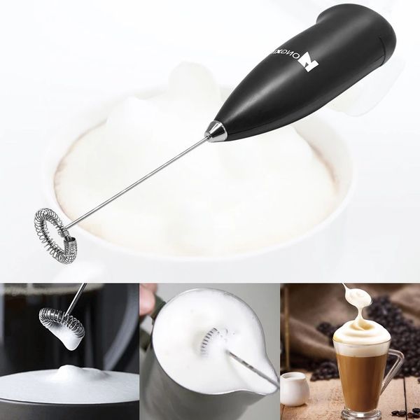 

mini home stainless steel kitchen egg tool handheld electric egg beater blender coffee cosmetics stirrer black