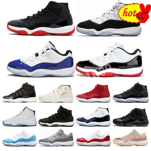 

boots 2023 basketball shoes unc 11 11s bred platinum tint legend ga, Black