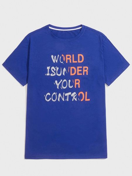 

romwe guys slogan tee a6xm#, White;black