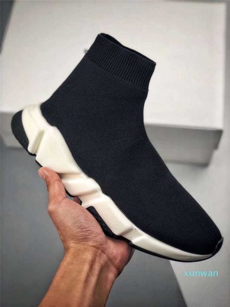 

men fashion women speed casual shoes sneakers trainer sock shoes black white glitter flat party dress knit sock sneakers chaussures