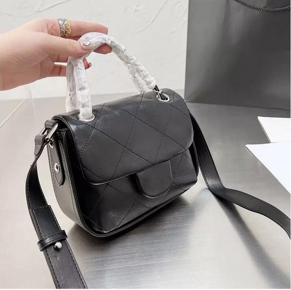 

grace vinatge france womens calfskin cowhide bags silver hardware chain totes crossbody adjustable shoulder genuine leather strap casual qui