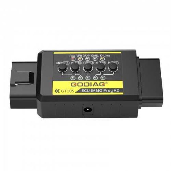 Schlosser liefert das neueste GODIAG GT105 OBD II Break Out Box OBD Assistant ECU IMMO Prog AD Connector Tool