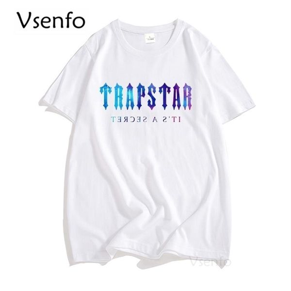 

brent faiyaz trapstar london men t shirt cotton short sleeve black printed t-shirt hip hop streetwear tee shirt 220505212z, White;black