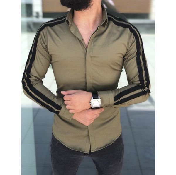 

shirts men spring autumn features casual shirt new arrival long sleeve luxury casual slim fit male aa, White;black