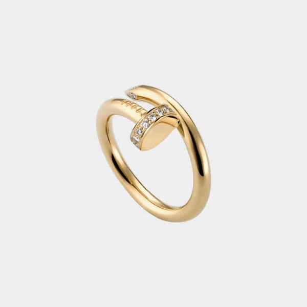 

ring designer nail luxury designer jewelry rings for women titanium steel alloy gold-plated fashion accessories never fade not allergic, Silver