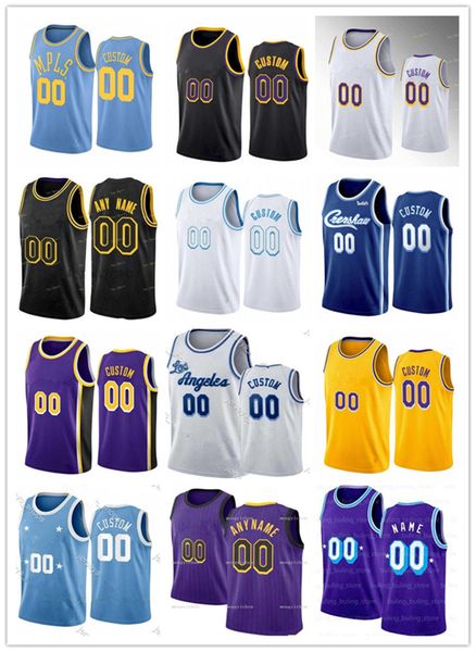

2022 7 anthony basketball jerseys 75th custom jersey men womn youth lebron 6 james russell 0 westbrook anthony 3 davis carmelo, Black;red