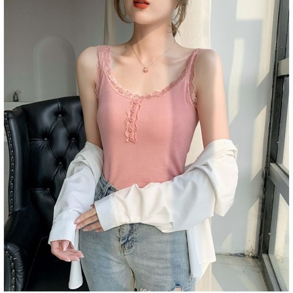 

summer t-shirt women's style knitted vest stretch white 220316