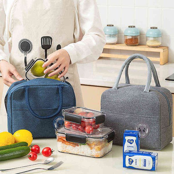 Kühler-Lunchbox, Thermo-Lunch-Tasche, Picknick-Taschen für Frauen, Kinder, Reisen, Lunchbox, Kühltasche für Mahlzeiten, thermische Lebensmittel-Türtasche, Y220524