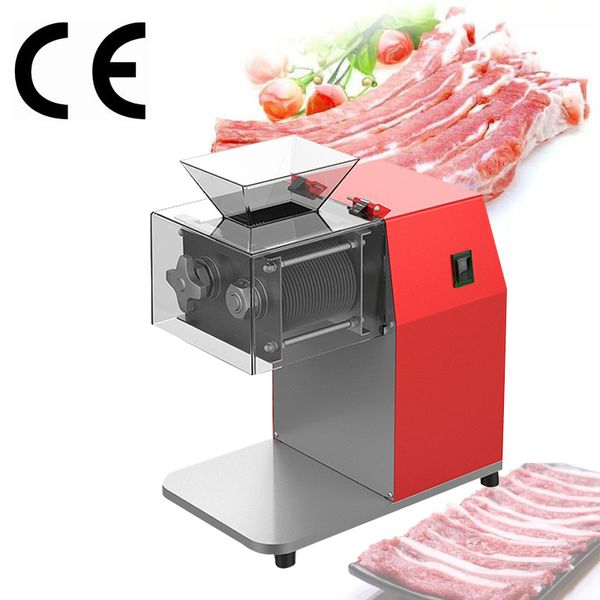 Piccola affettatrice per carne di maiale, manzo, agnello, petto di pollo, affettatrice di verdure morbide, trituratrice per cubetti 110V 220V