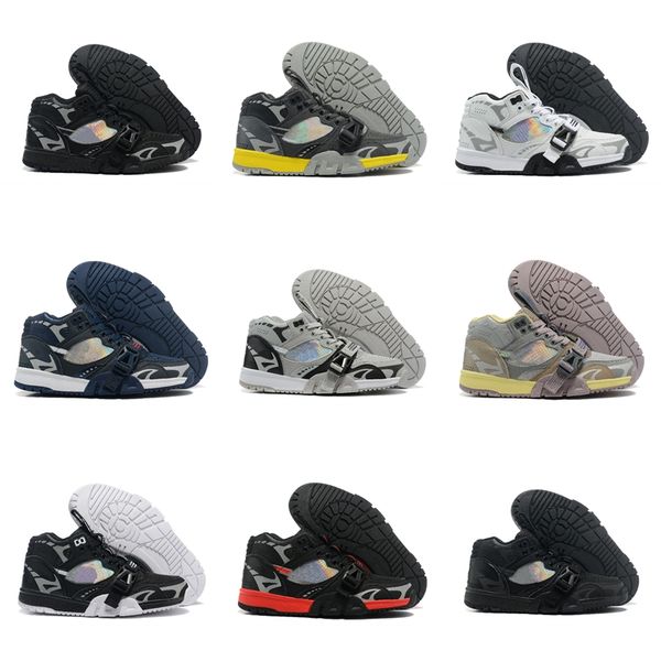 

designer air trainer 1 men lightweight running shoes polychrome laser design breathable sneakers trainers multicolor outdoor jogging shoes