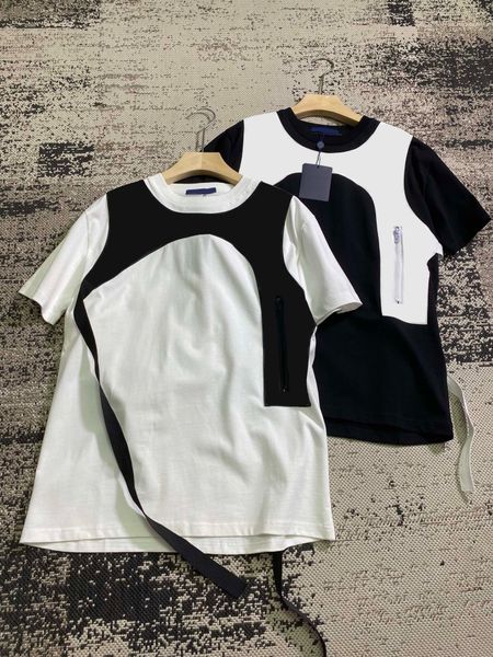 

usa size men's sweater suit hooded casual fashion color stripe printing asian size wild breathable long sleeve i8o t-shirts 3, White;black