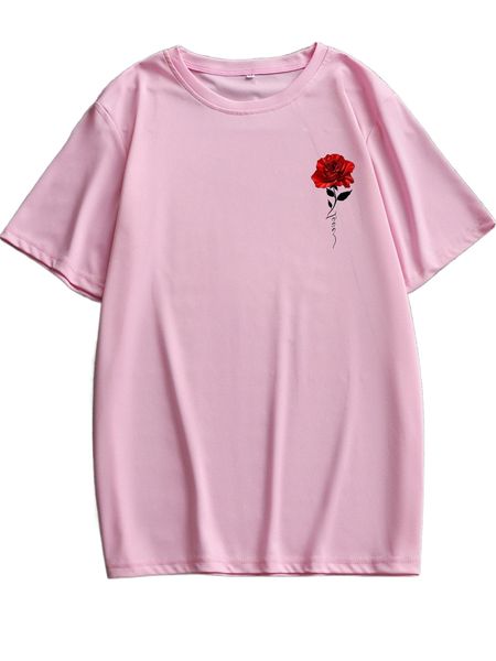 

men floral print tee f2z9#, White;black