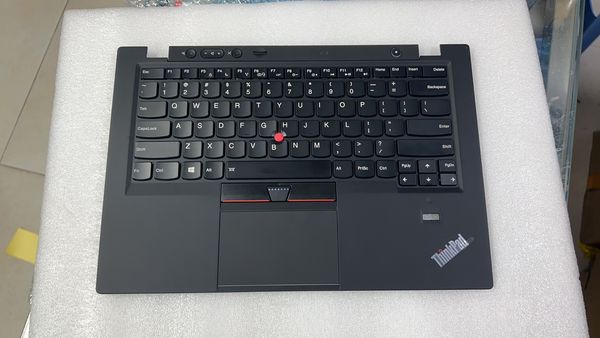 Neue/originale US-amerikanische Tastatur mit Hintergrundbeleuchtung für Lenovo Thinkpad X1 Carbon 1st 34XX mit Palmrest-Lünette und Touchpad 00HT000 04Y0786 0C02177