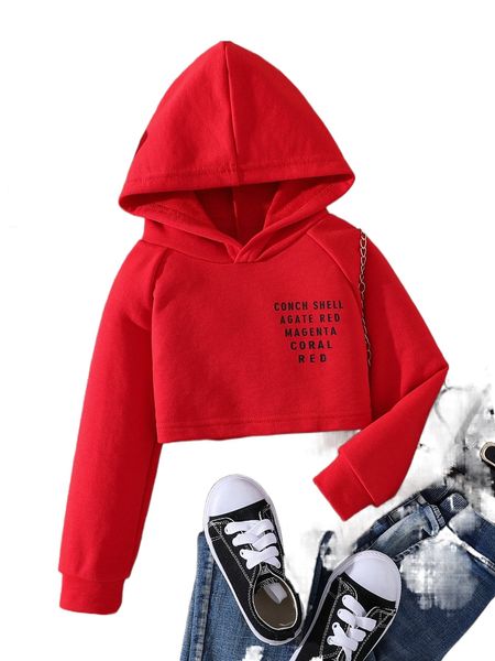 

toddler girls slogan graphic raglan sleeve hoodie b3xl#, Black;white